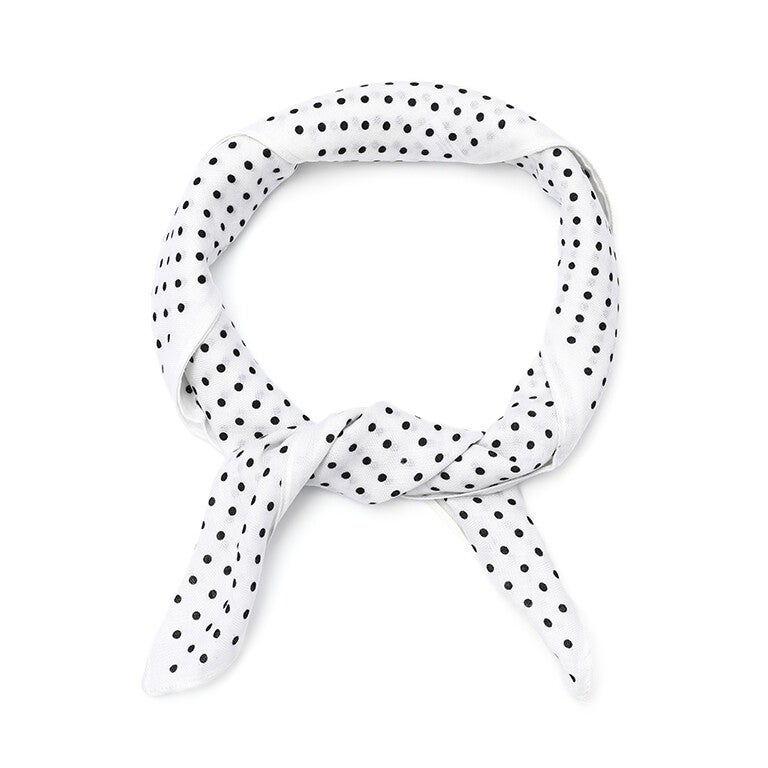 Wit Polka sjaaltje