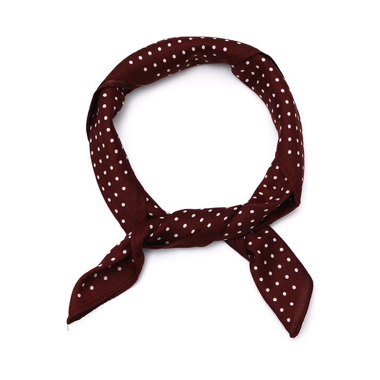 Bordeaux Polka sjaaltje