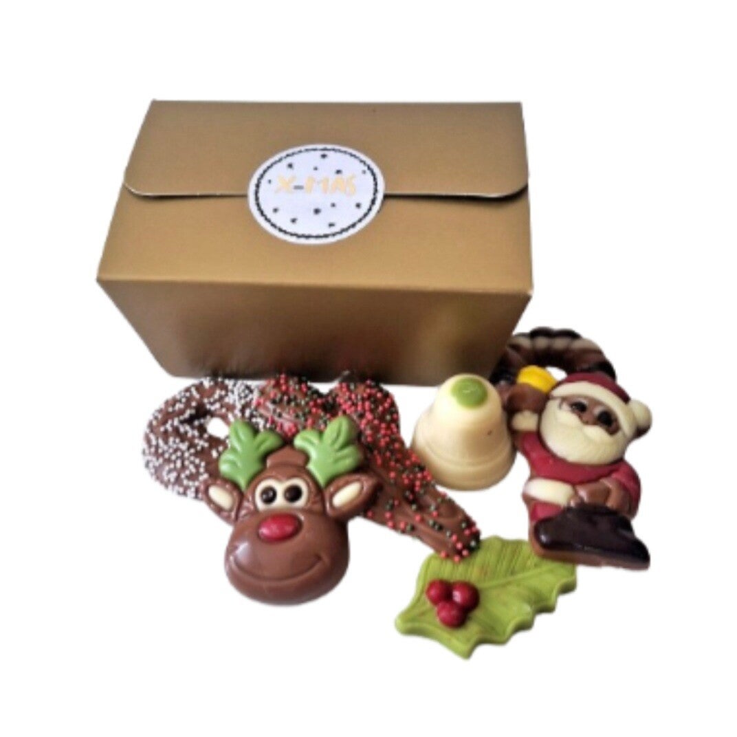 Doosje kerstchocolade - 250 g