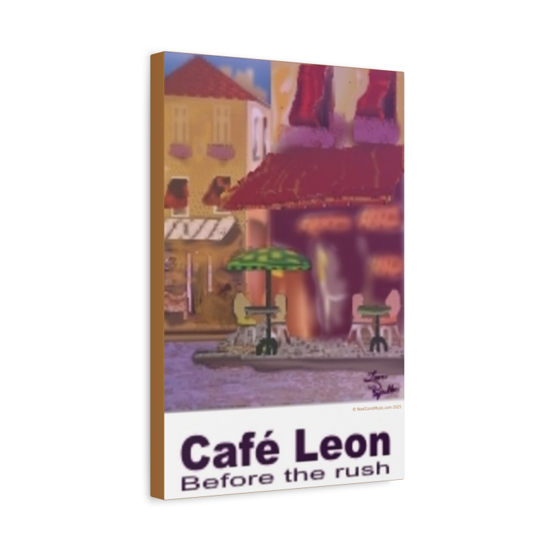 Cafe Leon - Original digital drawing  by Leon Papillon