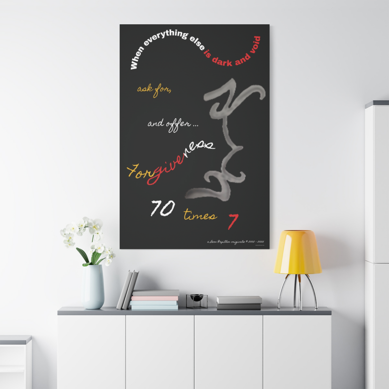 Forgiveness Pencil Drawing Wall Art - A Leon Papillon Originale 40" x 60"