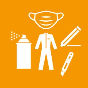 Wij nemen alle spullen mee naar de graffiti workshop op locatie