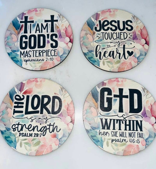 Gods love coaster set
