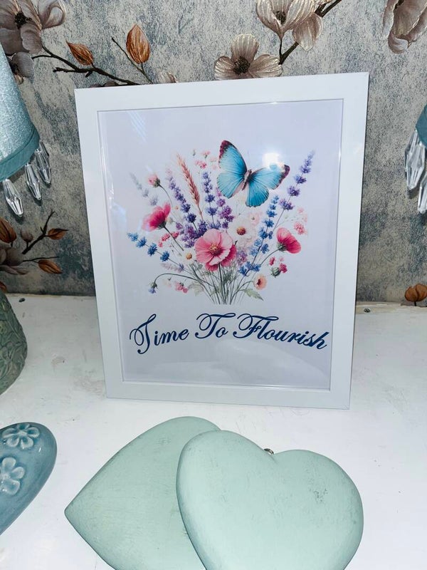 Flourish framed print