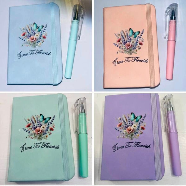 Flourish notepad and pen