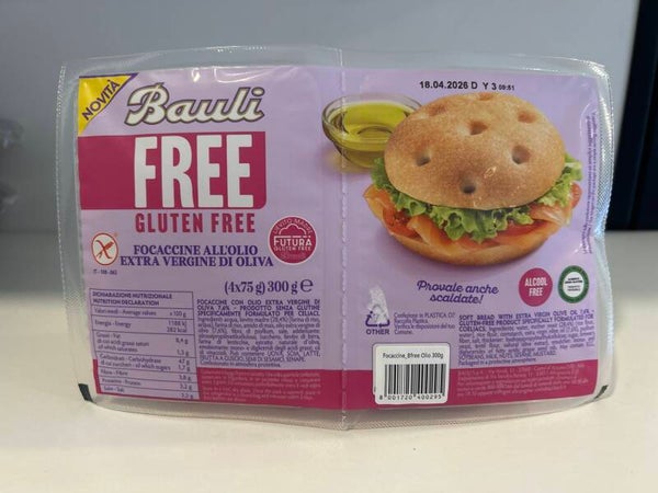 Focaccine All’Olio Extra Vergine 4pz Bauli