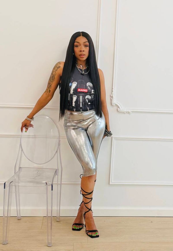Metallic two piece