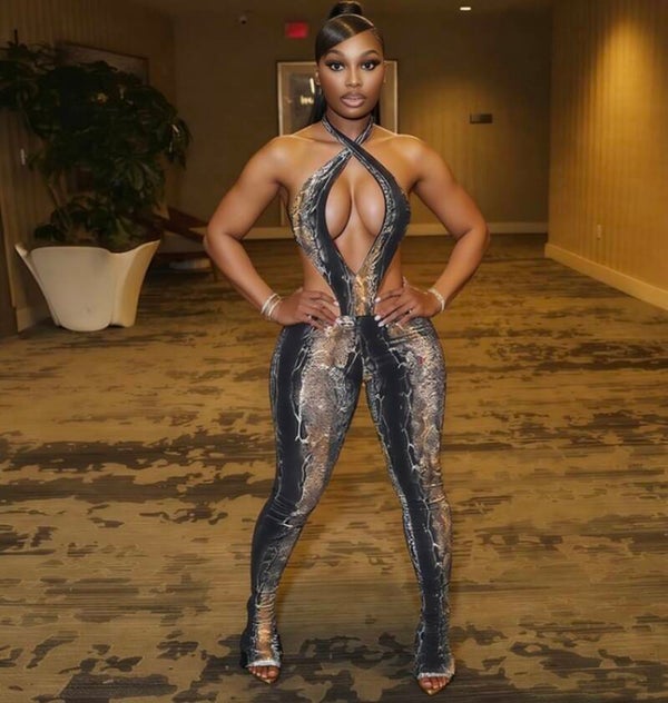 Worse then eve snake jumpsuit