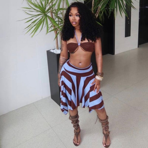 Miami mama two piece skirt set