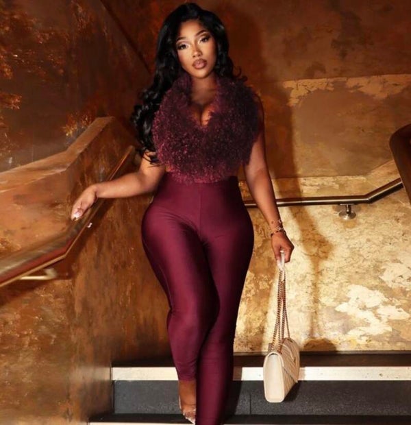 Fine like wine fur leggings set (ships from Erie)