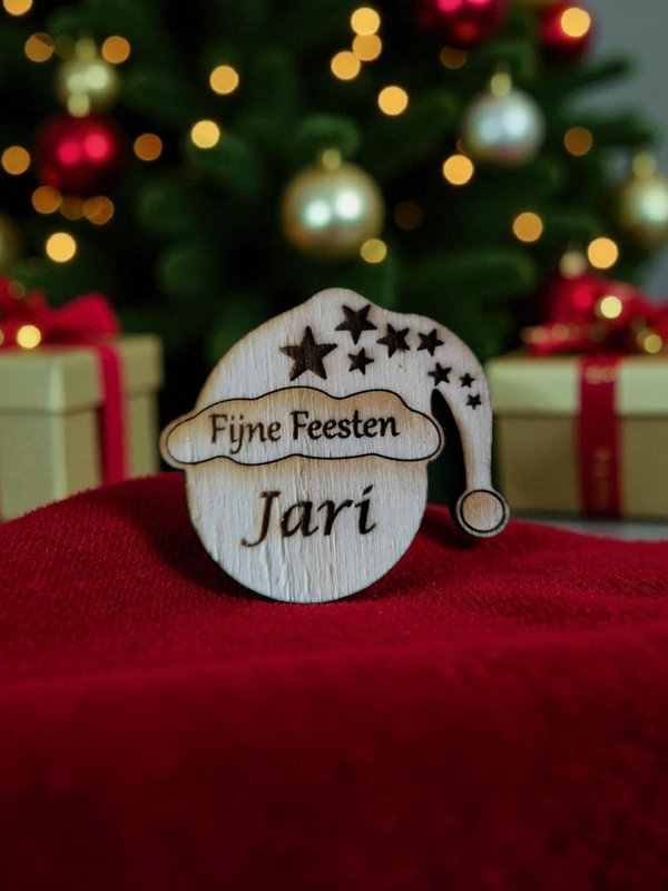Naamkaartje kerst 4