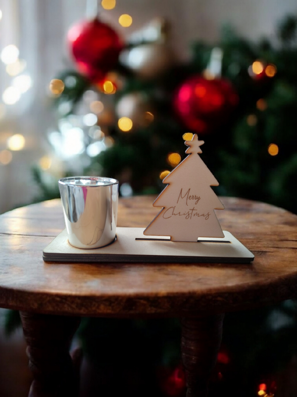 Wensplankje met kaars