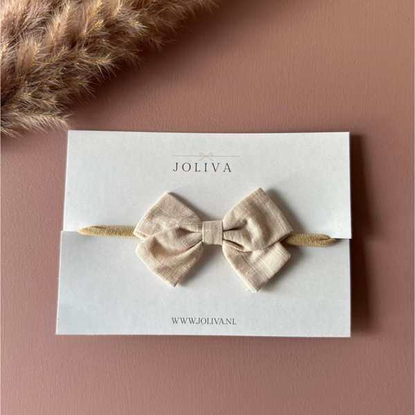 Baby haarbandje - cotton bow 4 kleuren