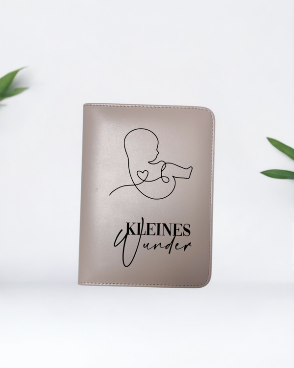 Mini Mutterpasshülle  Linienzeichnung-Designs