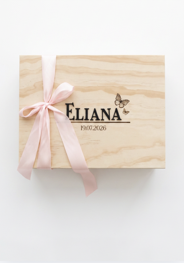 Erinnerungsbox Holz Acryl Schlicht 
