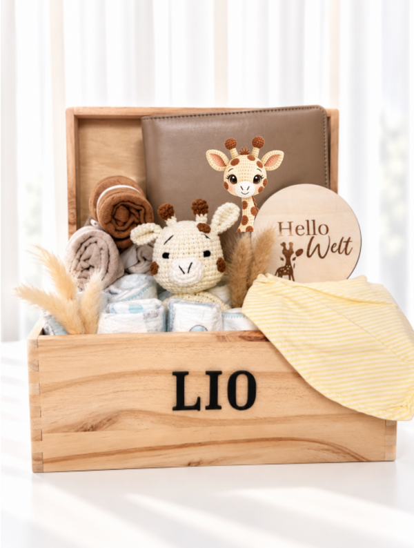 Geschenkbox S –  Gigi – die kleine Giraffe