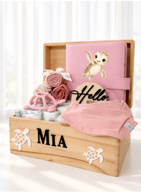 Geschenkbox S – Schildkröte Rosa Rosa