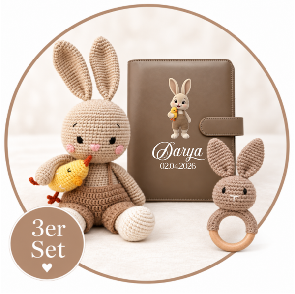 Hase Flocke – liebevolles 3er-Set