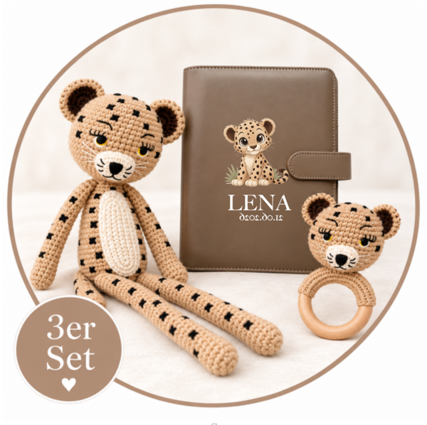 Leopard Leo – personalisiertes 3er-Set