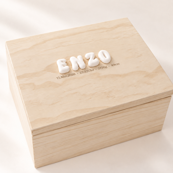 Erinnerungsbox  Bubble-Buchstaben