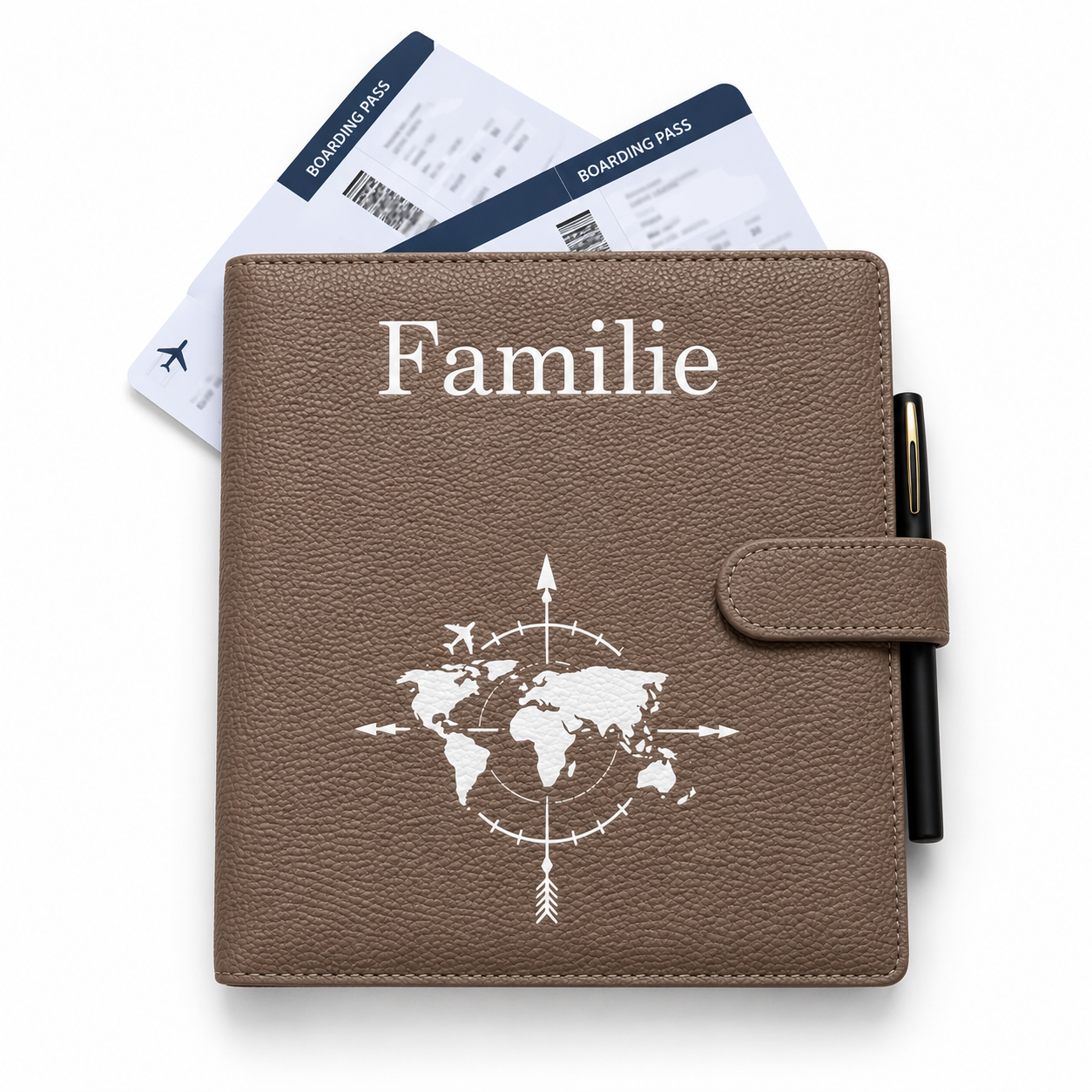 Luxus Familien-Organizer Braun