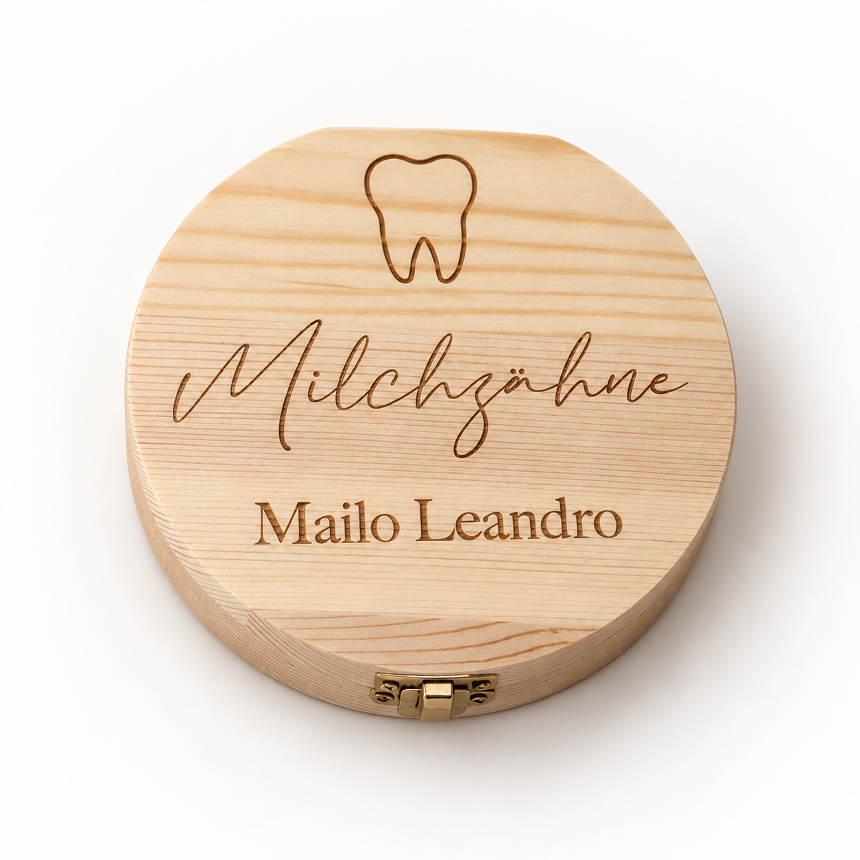 Grosse Milchzahnbox aus Holz