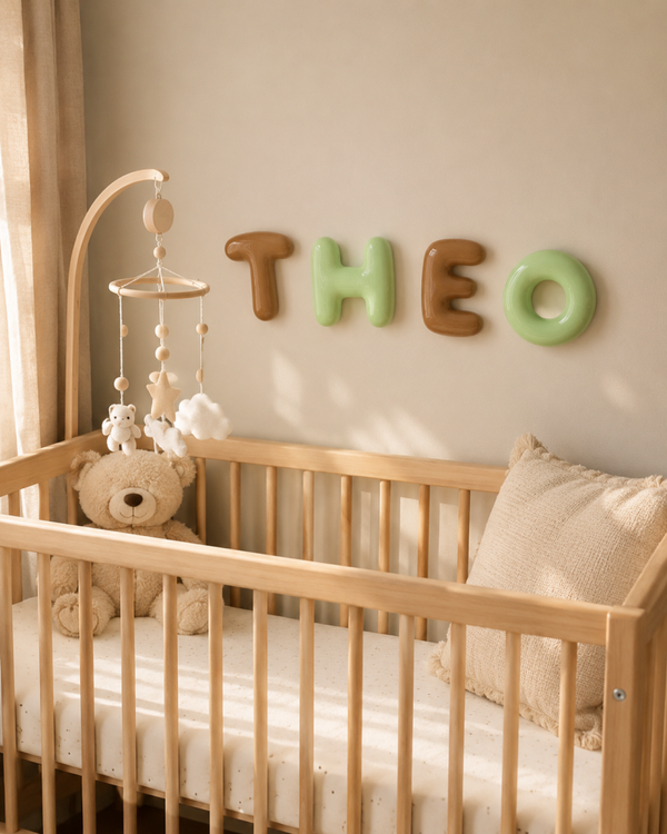 Personalisiertes 3D-Namensschild – Zweifarbig