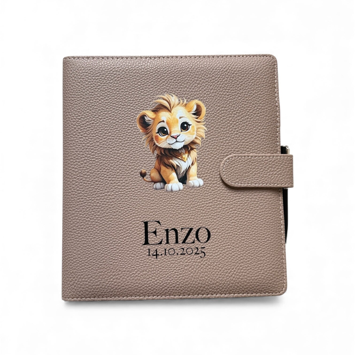 Luxus Gesundheitsheft-Hülle Braun