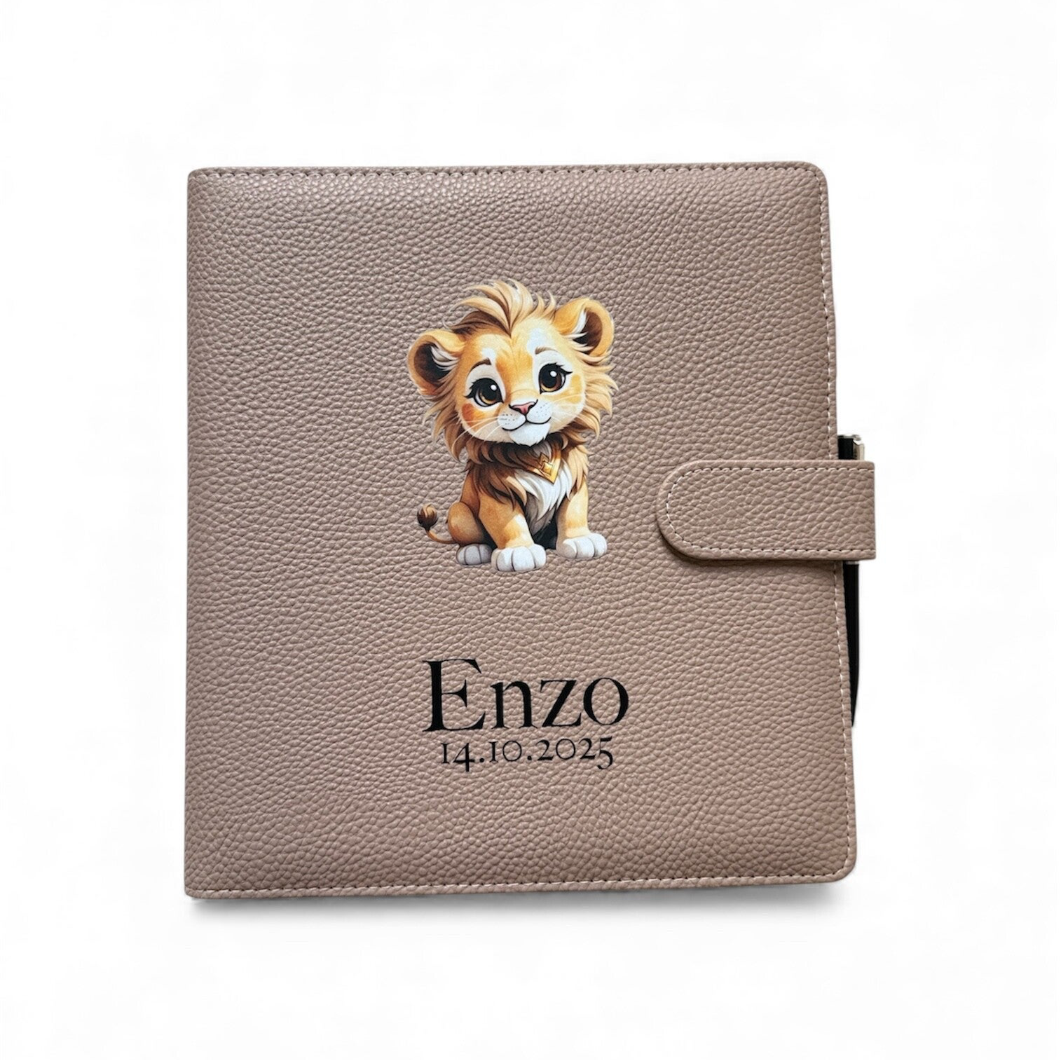 Luxus Gesundheitsheft-Hülle Braun