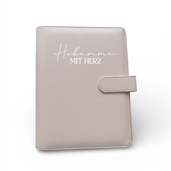 Premium beige Hebammenhülle – Das perfekte Dankeschön