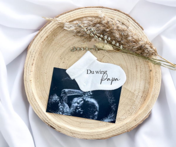 Schwangerschaftsverkündung Babysocken