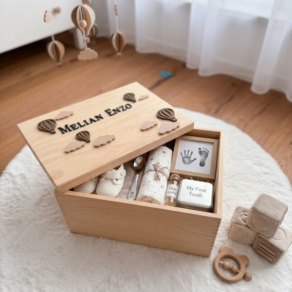 Erinnerungsbox  Heissluftbalon Braun