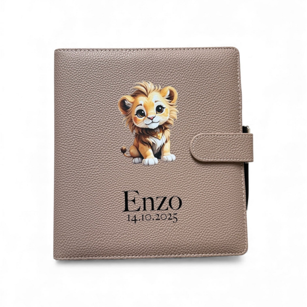 Luxus Gesundheitsheft-Hülle Braun