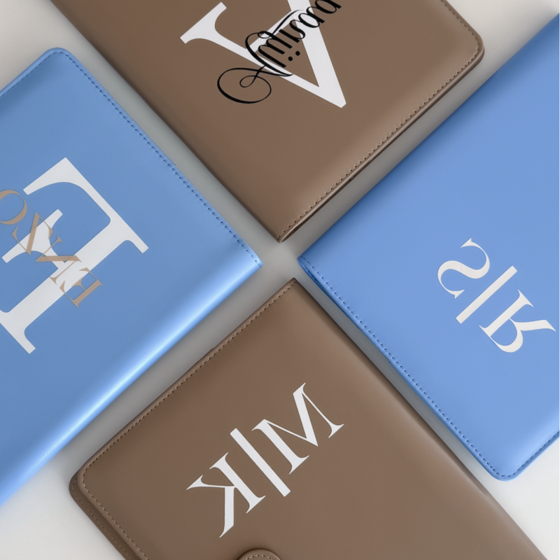 Premium Gesundheitsheft-Hülle Braun Frühlings Kollektion