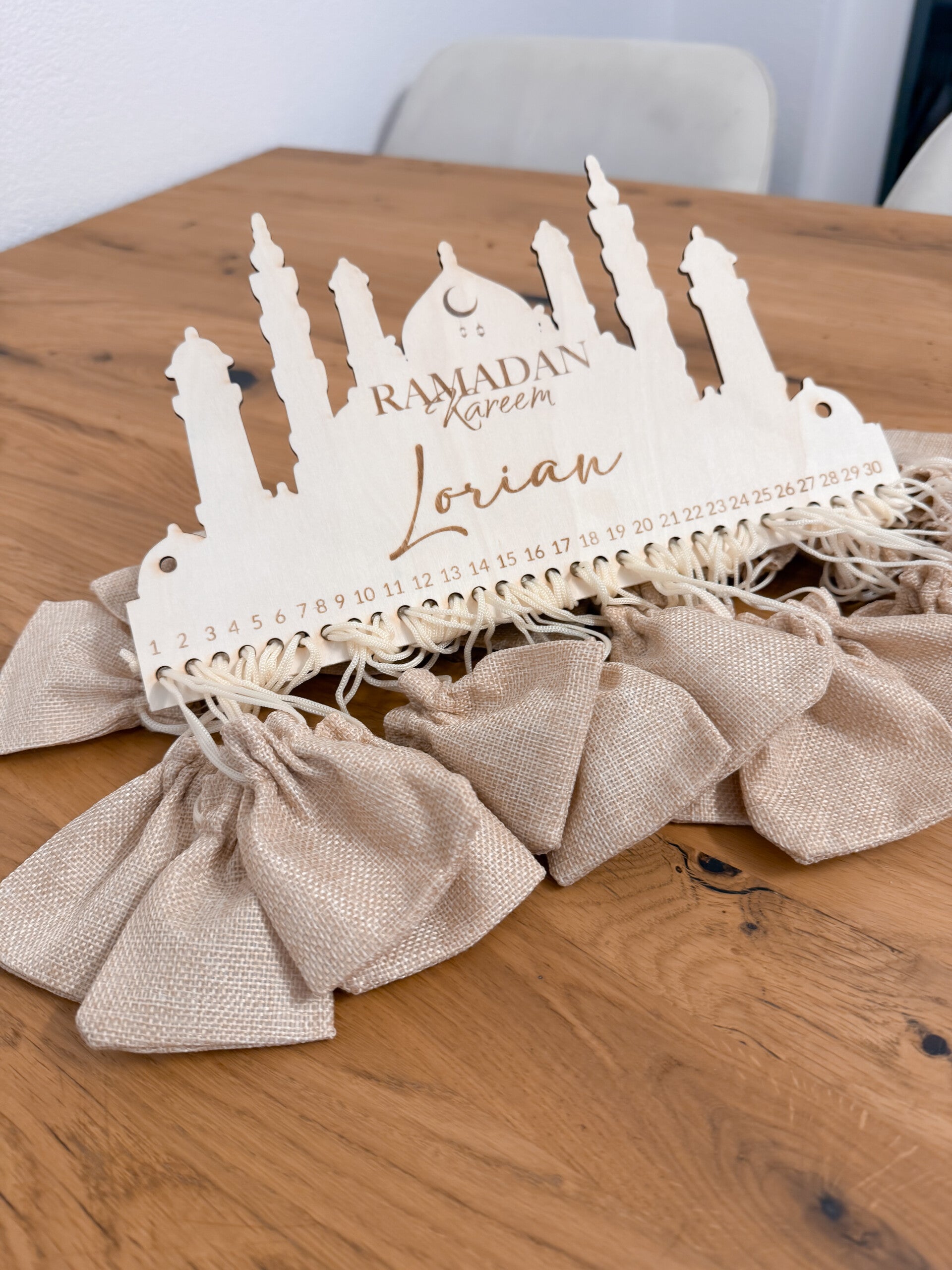 Ramadan Kalender aus Holz
