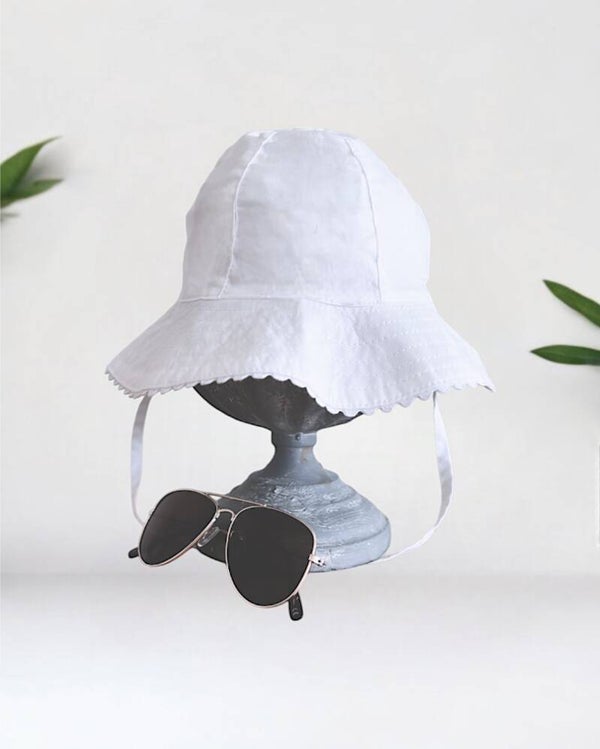 Baby Fischerhut Weiss