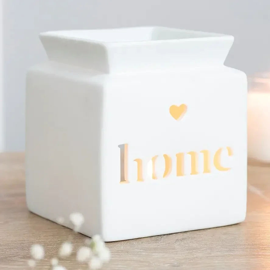 White Home Cut Out oliebrander