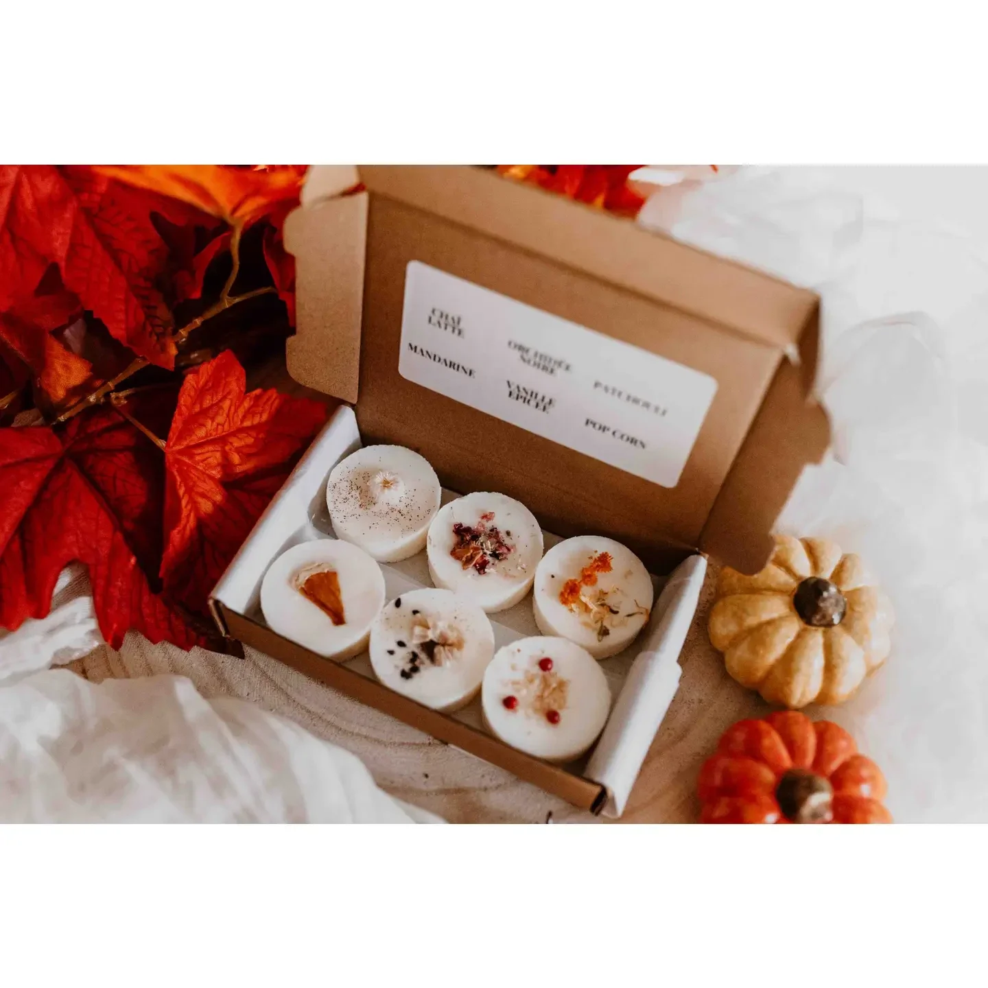herfstbox met 6 geurende fondants