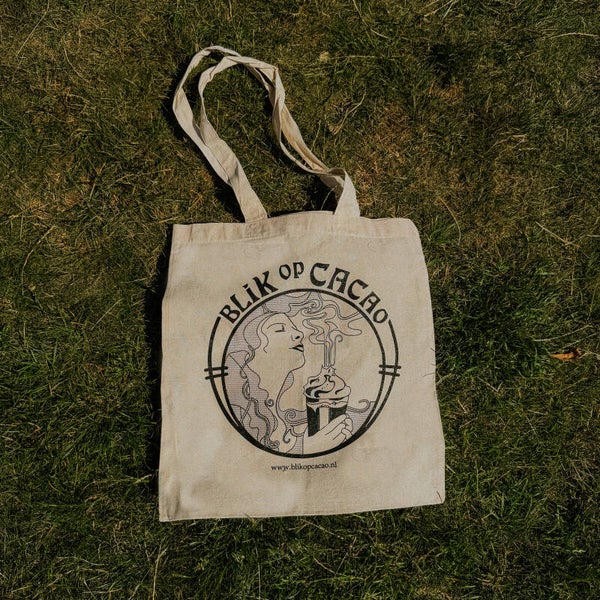 BoC Tote Bag 'Life happens, Hot chocolate helps'