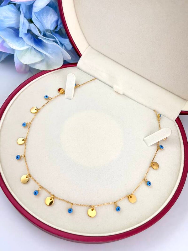 Stalen Nazar Pul Ketting