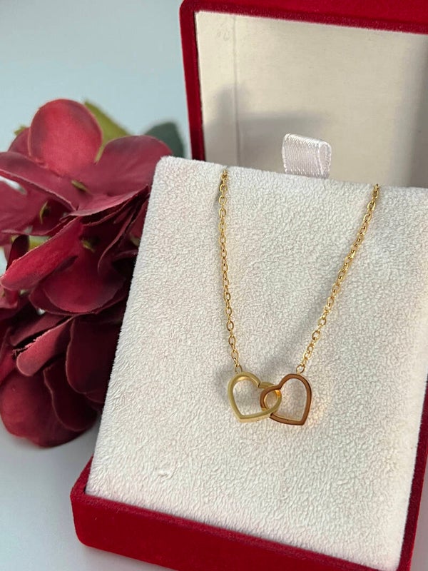 Stalen Hartjes Ketting