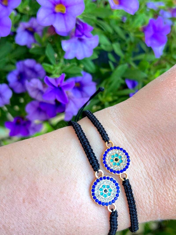 Macramé Nazar Zirconia Armband