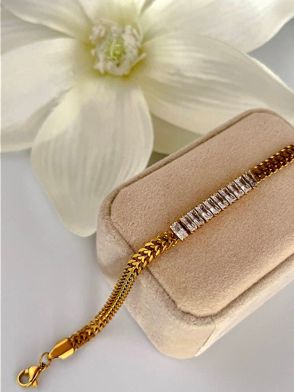 Stalen Baget Armband