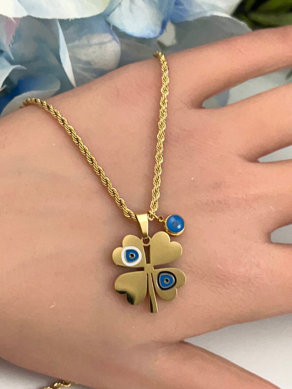 Rvs Nazarblue Ketting