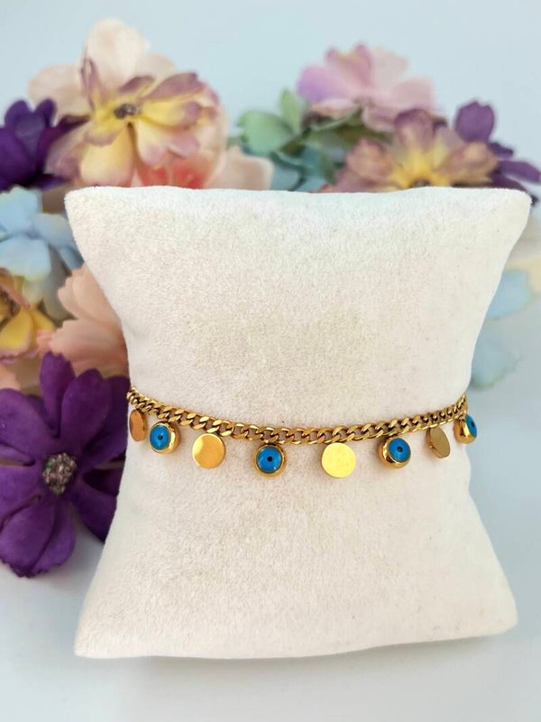 Stalen Pul nazar armband