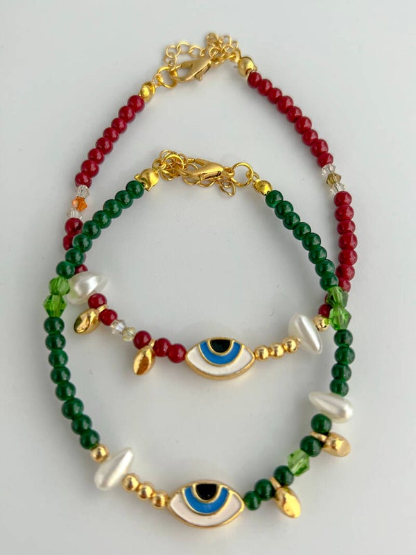 Nazargöz inci armband