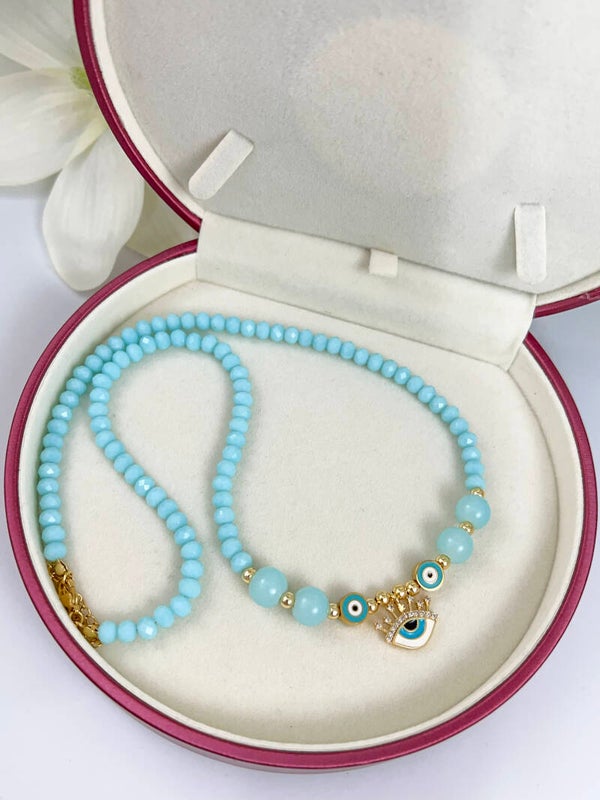 Babyblauw Ketting