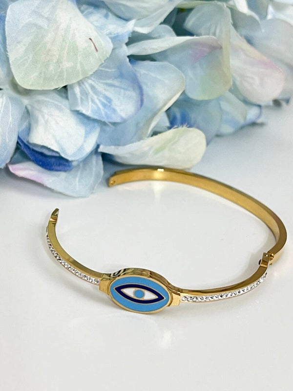 Rvs Fijne Nazar Zirconia Armband