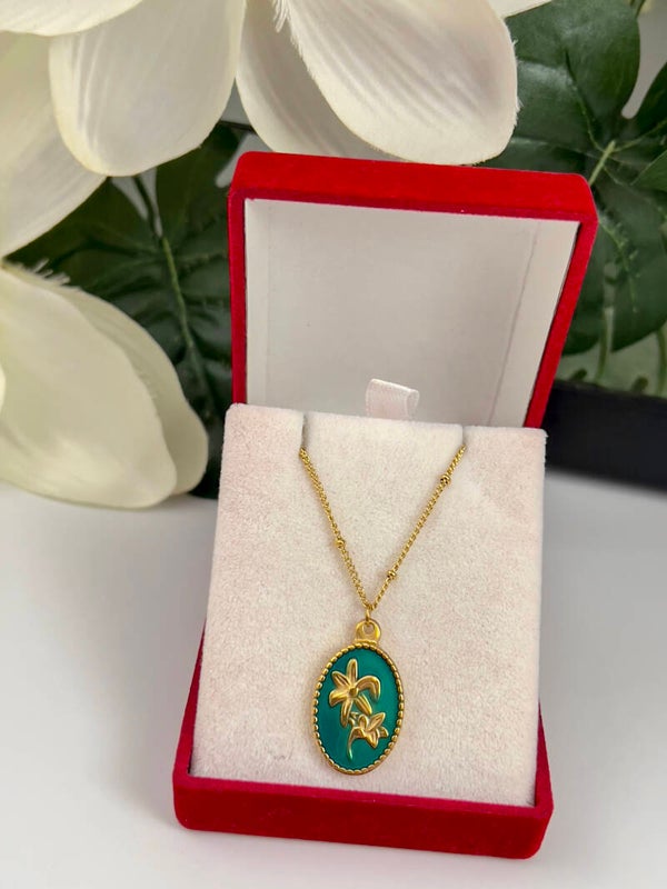 Rvs Aşk Çiçeği Ketting