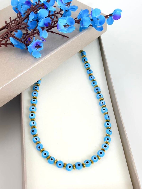 Rvs Nazar Kralenketting